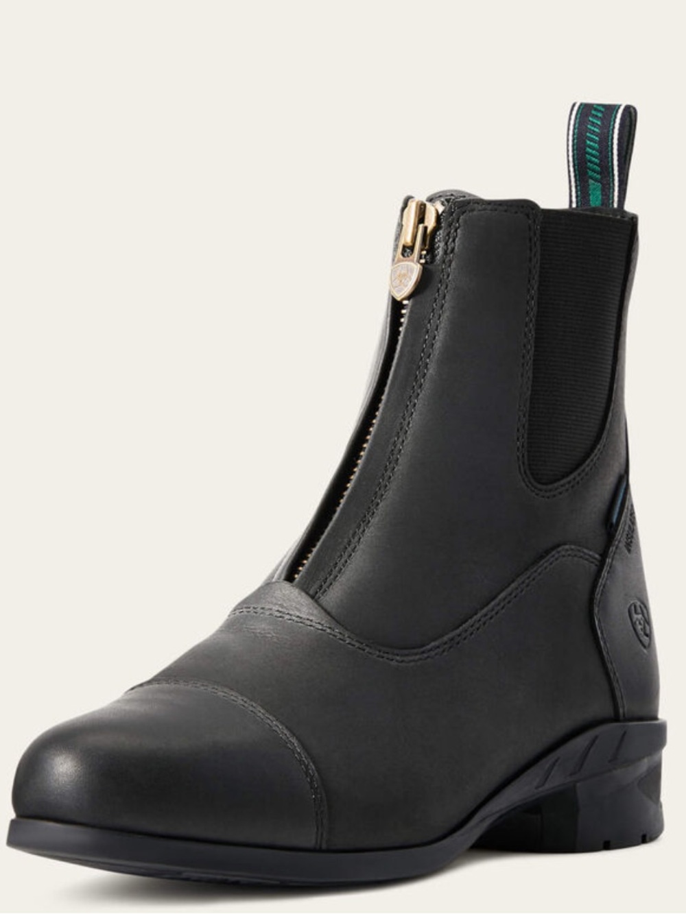 Ariat Heritage IV Zip Paddock Boot in Black Leather